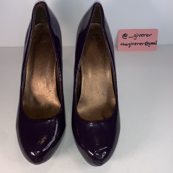 Size 8 Deep Purple / Eggplant Heels - Picture 3 of 15